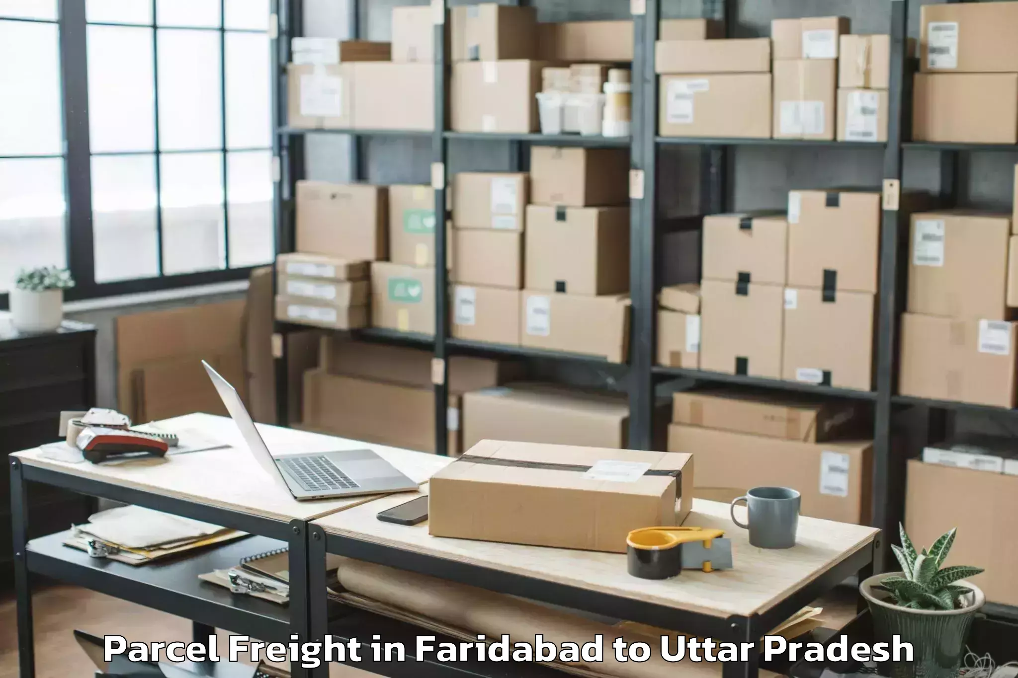 Book Faridabad to Sikandarpur Parcel Freight Online